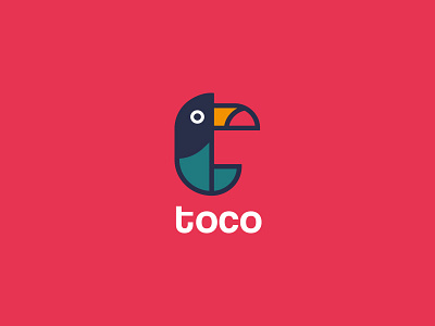 Toco Shopping App animal apps bird branding icon logo mark mobile app logo shopping online t letter toucan