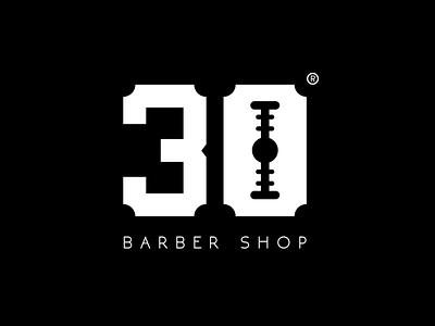 30 Barber Shop 30 barbershop brand branding hair care haircut icon illustration logo man men mustache razor salon