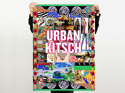 Urban Kitsch collage color design fashion fashion brand image making israel kitsch logo mia pattern print textile tropic tropical typo typography urban wallpainting wallpaper