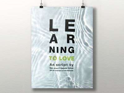 Learning to love cinema poster typography water