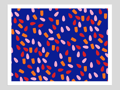 All Nail Shapes Pattern blue color confetti nail orange pattern polish red sprinkles