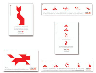 HSBC branding graphic design