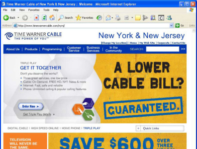 Time Warner Cable branding design graphic design