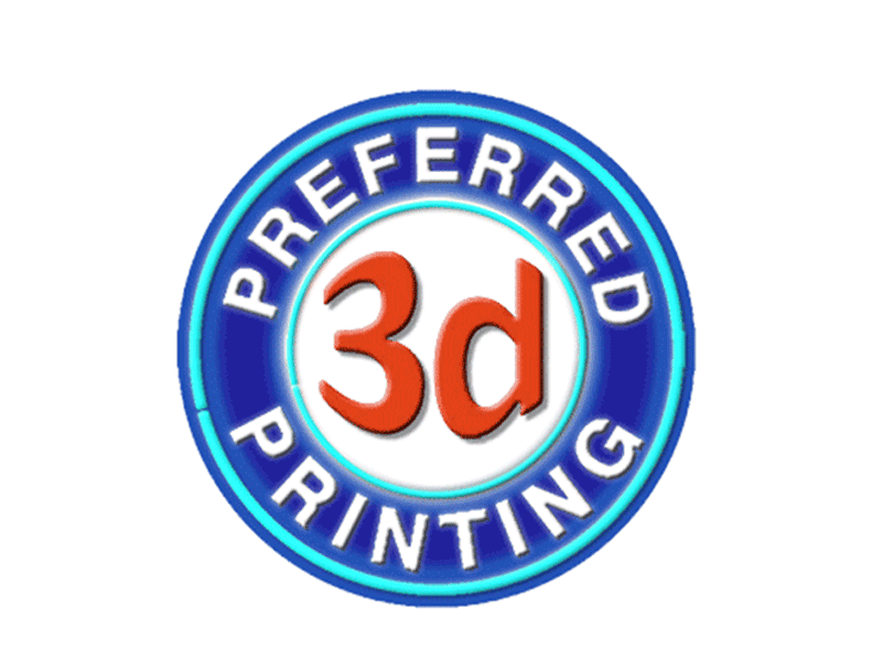 Preferred 3D Printing branding design graphic design illustration logo