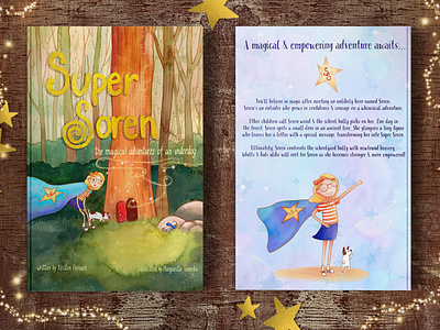 "Super Soren" book cover design