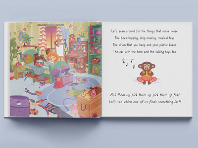 "The Great Toy Disaster" Book Spread