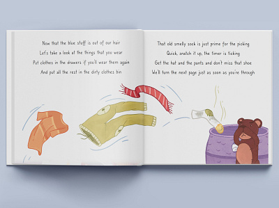 "The Great Toy Disaster" Book Spread art artist book children colorful cute design fun illustration illustrator kids whimsical