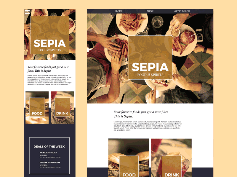 Sepia design web