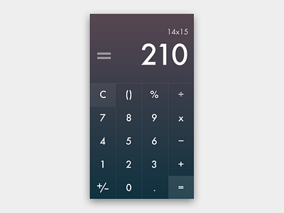 DAILY UI 004: Calculator calculator dailyui mobile