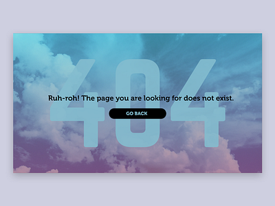 DAILY UI 008: 404 Page dailyui ui web