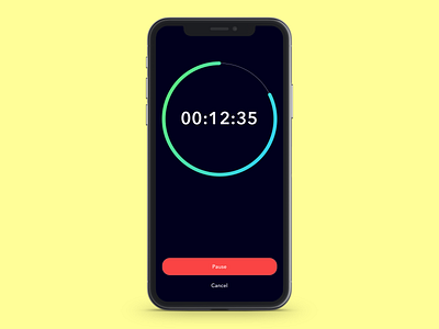DAILY UI 014: Timer dailyui mobile