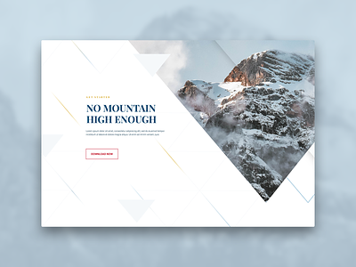 Inspirational Web design inspiration minimalist mountain ui ux web web design website white