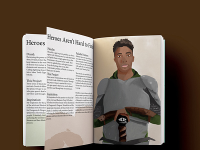 Heroes Aren't Hard to Find – Paladin design graphic design illustration raster