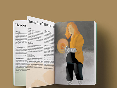 Heroes Aren't Hard to Find – Monk design graphic design illustration raster