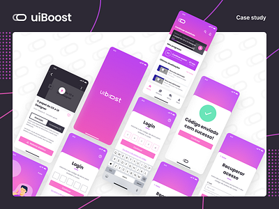 uiBoost - Mobile App app case study design mobile mobile design ui ui design uiux user experience user interface ux ux design