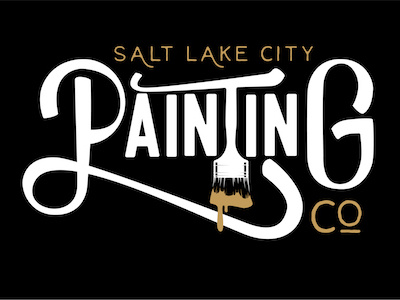 SLC Painting Company hand lettering logo vintage word mark