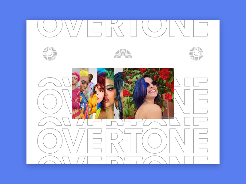 Overtone Brand Wordmark beauty brand brand design brand identity branding hair brand hair color hair color brand hair dye icon design iconography identity design layers logo logo design overtone spec project spec work typography uninvited wordmark