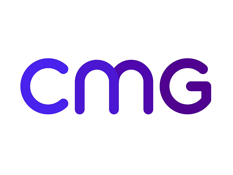CMG Logo Origin animation branding doctors gif gradient health identity letterforms logo logotype medical story