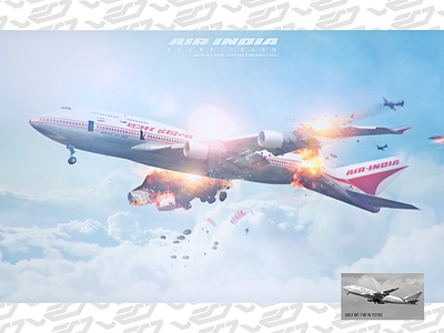 PLANE CRASH - PHOTO-MANIPULATION graphic design manipulation photo manipulation plane