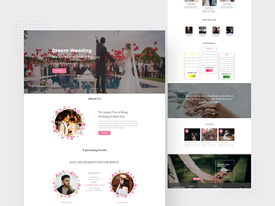 Dream Wedding - Landing Page