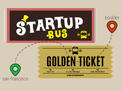 StartupBus Golden Ticket golden ticket startupbus willy wonka