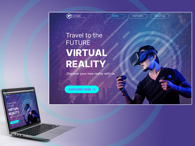 Home page design - virtual reality