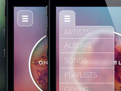 Music App Concept 2 app apple concept flat iphone mockup music ui