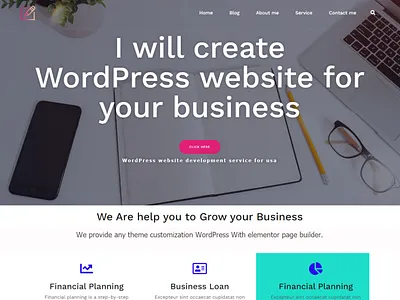 I will create and develop a WordPress website using elementor design elementor pro landing page rahetkhan rahetkhanof website wordpress wordpress website