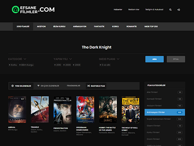 Movie Streaming Website Design design movie stream webdesign website