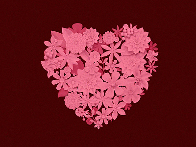 Flowers Heart flowers heart illustration photoshop pink valentine