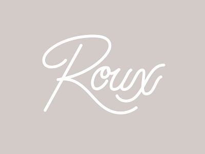 Roux illustrator lettering monoline vector