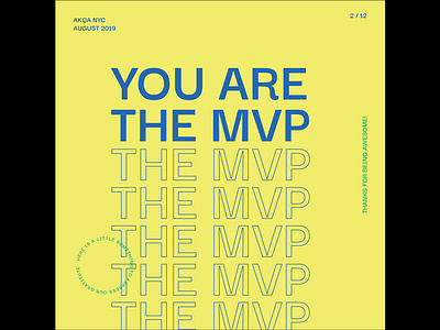 MVP card card design illustrator monoline mvp typography