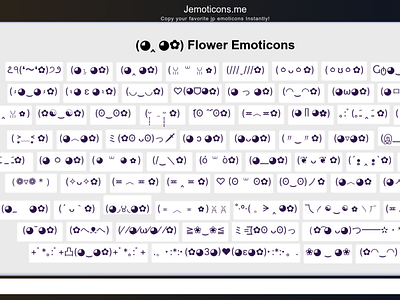 Flower Japanese Emoticons by japanese emoticons on Dribbble