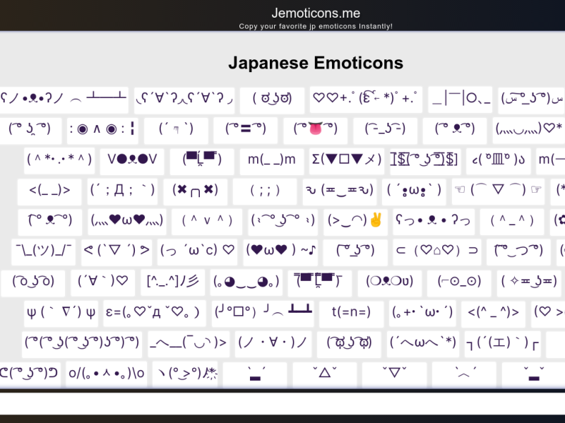 japanese emoticons | Dribbble