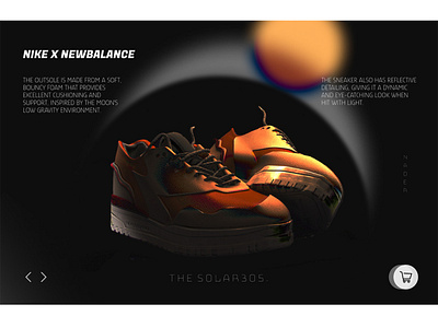 NB x NIKE Collab product page appdesign branding design landing nike product sport ui ux