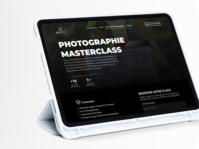 A masterclass page Layout appdesign design landing ui ux