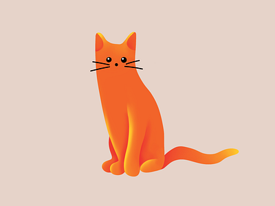 Red Cat Logo/Icon with Gradient