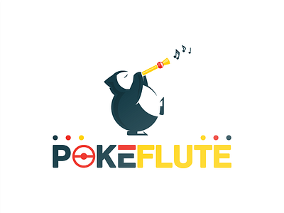 Pokeflute Logo Design