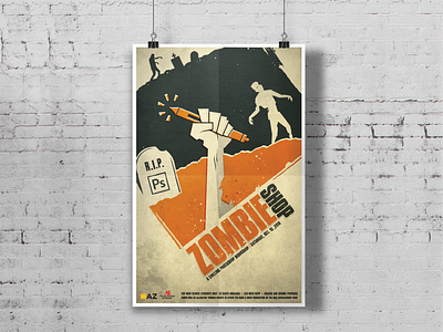 AIGA AZ / Art Institute of Phoenix ZombieShop Poster