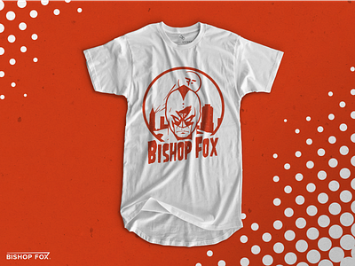 Bishop Fox T-Shirt Design branding business fox freethrow hero identity illustration logo mockup retro shirt shot