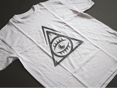 Third Eye T-shirt Design branding business design eye freethrow geometry icon identity logo rebrand shirt shot