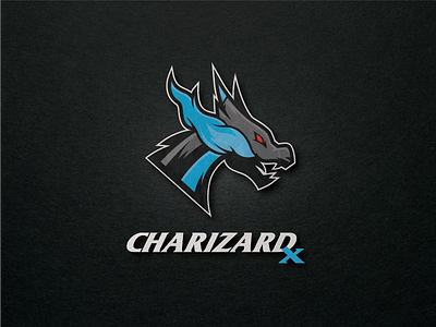 Pokemon Logo: Charizard X art branding charizard freethrow graphicdesign illustration logo pokemon shot sports wip