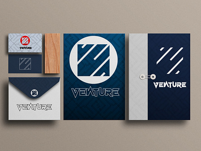 Venture branding design graphic design logo typography