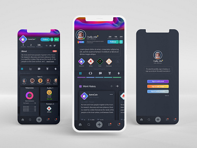 BlockPartyy App Mockup concept crypto mobile app platform social ui ux web3