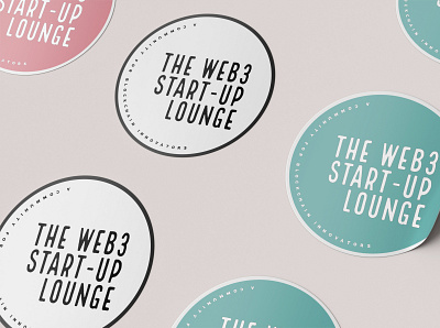 Web3 Start-Up Lounge branding graphic design logo logo design mockup photography swag