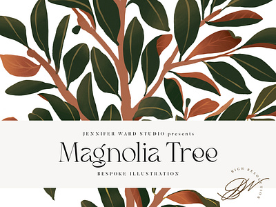 Magnolia Tree Illustration