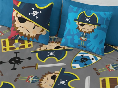 Cute Cartoon Pirates - Character Development adobe illustrator branding cartoon cartoon pirate character development clothing design graphic design illustration pirate ship pirates vector vector illustration visual identity