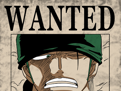 Anime Wanted Poster branding graphic design