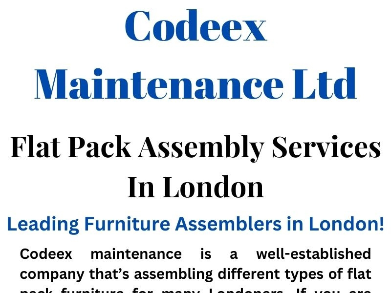 Flat Pack Furniture Assembly by Codeex Maintenance Ltd on Dribbble