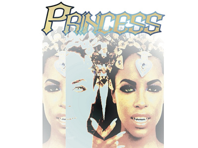 Princess of R&B aaliyah affinity branding culture design graphic design illustration illustrator logo movie music photoshop pop rnb tshirt typography vector